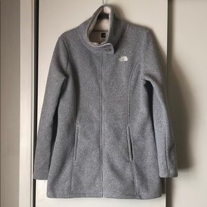 NWOT North Face fleece parka zip up L